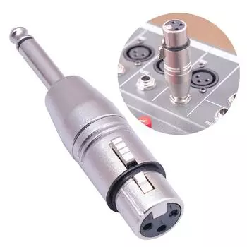 XLR Female 3Pin to 6.35mm 1/4 inch стерео мужской аудио адаптер, 6.35mm 1/4 to XLR стерео аудио адаптер для микрофона