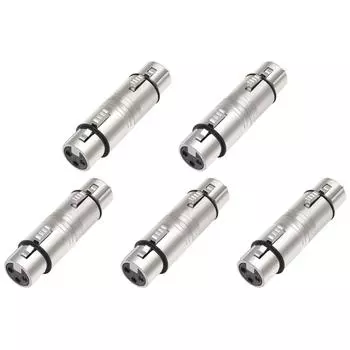 XLR Female To Female адаптер XLR 3 Pin to 3 Pin микрофонный линейный адаптер