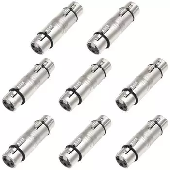 XLR Female To Female адаптер XLR 3 Pin to 3 Pin микрофонный линейный адаптер