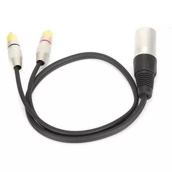 XLR Male to 2 RCA Audio Splitter Cable RCA to XLR Adapter Patch Cable для микшерного пульта MicrophoneMale 3 m / 9.8ft Male 3 m / 9.8ft