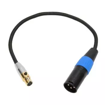 XLR Male to Mini XLR Female Cable Professional 3 Pin XLR Cable Adapter для микшера камеры микрофона 0.3 Meter / 1ft