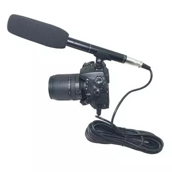XLR направленный микрофон DSLR камера направленный микрофон репортер новостей на ТВ интервью микрофон