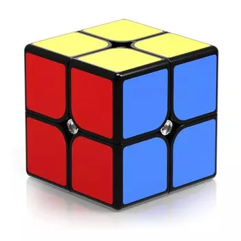 XMD Magic Cube 2x2 Конкурс Magic 3D Puzzle Развивающая игрушка 3x3 Официальная версия Возраст официальный 6+ (Официальная версия) (Версия 2x2) чёрный