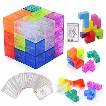 XMD Magic Cube Магнитный блок 3D головоломка (Чистый цвет)