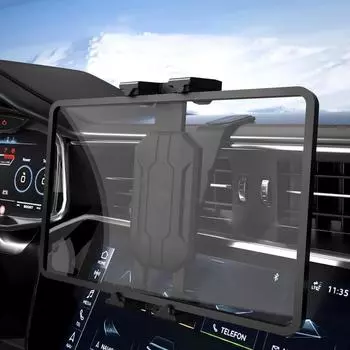 Xnyocn Easy Paste Tablet Stand Складное крепление Универсальный держатель для приборной панели автомобиля Центральная консоль для iPad Xiaomi Huawei 4-14 дюймов Tab чёрный