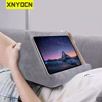 Xnyocn Sponge Подушка Подставка для планшета для iPad Samsung Huawei Кронштейн для планшета Поддержка телефона Подушка для отдыха на кровати Держатель для планшета и чтения розовый