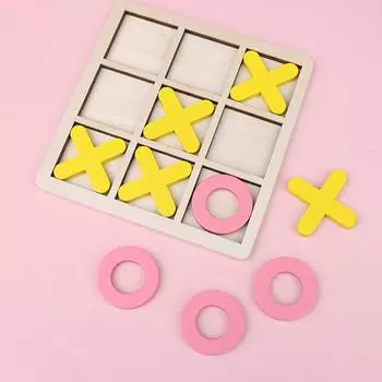 Xo деревянная настольная игра, игрушка для развития интеллекта, игра-головоломка, взаимодействие родителей и детей, детская игровая настольная игра, настольная игрушка, шахматы жёлтый