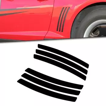 Xotic Tech Chevrolet Camaro Side Vent Insert Black Stripe Decal Inlay Sticker L&R 2010-2021