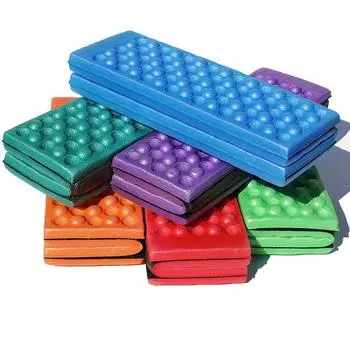 Xpe Уличная складная подушка Четырехкратный портативный влагостойкий напольный коврик из пенопласта Сотовые уличные маленькие подушки для сидений Холодостойкая подушка 39*29*0.9CM