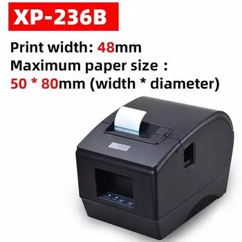 Xprinter XP-236B/XP-236BL Barcode Label Printer Thermal Tea Shop Sticker USB(For Computer)