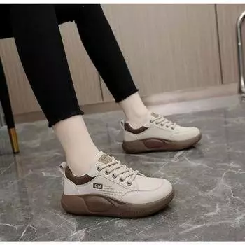 XQ5801 new 2025 spring casual board shoes platform heightening shoes Korean version of sports women s shoes student street shooting trend 35 чёрный