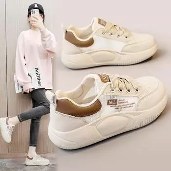 Xq5808 Белая обувь, женские туфли-лодочки с сеткой, женские кроссовки, женская обувь, дышащая сетчатая обувь с отверстиями на толстой подошве, увеличивающая рост 35