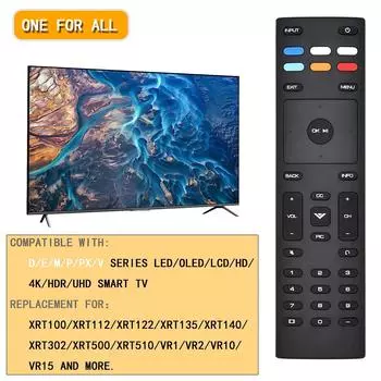 XRT136 Сменный пульт дистанционного управления для телевизора VIZIO D24fF1 D32fF1 D43fF1 D50fF1 P75E1 Простое управление