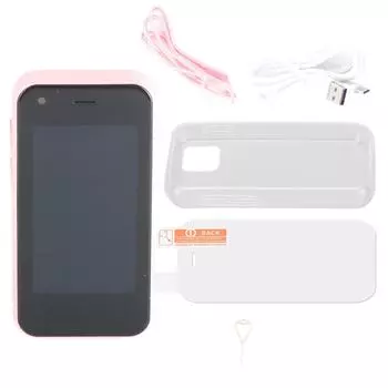 XS11 Мини Мобильный Телефон 2.5in WiFi GPS 1GB 8GB Quad Core для Android Смартфон для Студентов Розовый розовый