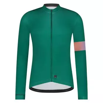 XS Recommended cm Apice Long Sleeve Print Jersey Mirror Green [SHIMANO] (European size) height 157-167