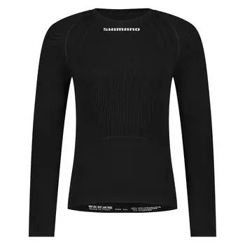 XS Estimated Vertex базовый слой с длинным рукавом, черный [SHIMANO] (Европейский размер) Рост 157-167см чёрный