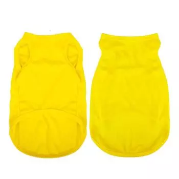 XS-XXL Летняя футболка из чистого хлопка для щенков, мягкая однотонная майка для собак, футболки с рисунком кошек для маленьких, средних и больших собак XS серый