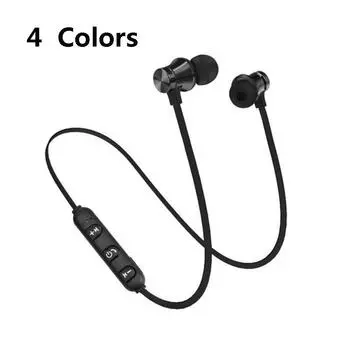 XT-11 Беспроводная Bluetooth-гарнитура V4.2 Магнитная спортивная водонепроницаемая стереогарнитура Наушники-гарнитура чёрный