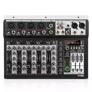 XTUGA KP 16-битный DSP-эффект USB-аудиоинтерфейс с эффектом Phantom, применимый для домашней студии, записи вживую, церковного микшера, +48 В Bluetooth, записи,