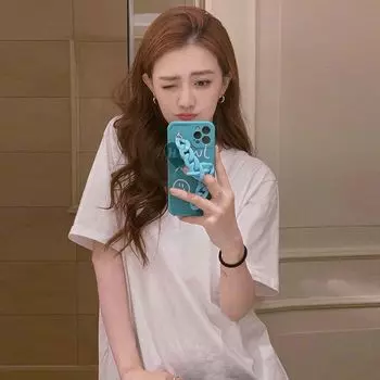 Xu Lu Star Same Style Summer Tops Short Sleeve T-Shirt White S