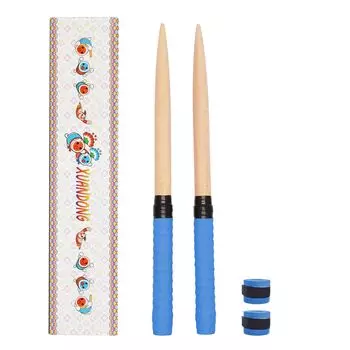 XUANDONG Applicable Taiko no Tatsujin Maibachi Taiko сменная рукоятка для барабанных палочек из дерева твердых пород, конический набор из 2 рулонов, отлично подходит для игровых автоматов, поставляется с 2