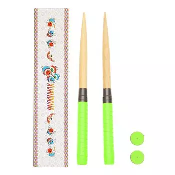 XUANDONG Applicable Taiko no Tatsujin Maibachi Taiko Drumstick Сменная рукоятка Глянцевая коническая деревянная бита из твердой древесины с заостренным концом, простая в использовании рулонная