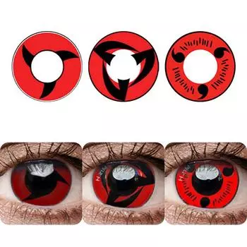 Xuelunyan-2 шт./пара Mrs.H Хэллоуин Косплэй вечерние цветные линзы с надписью круглые глаза пятицветные блестящие линзы цвета