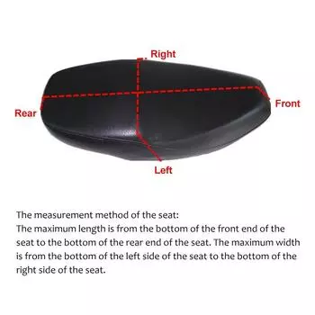 XXL Термостойкое Дышащее Седло с 3D Сетчатым Чехлом Черное для Мотоцикла