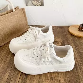 XY-A220 white shoes women s 2024 spring new versatile street shooting student board shoes single shoes Korean version ins casual 35 бежевый