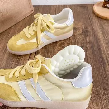 XY-A279 latex insole/lightweight Forrest Gump shoes women s shoes German training shoes board shoes white shoes casual 2025 new 35 светло-розовый