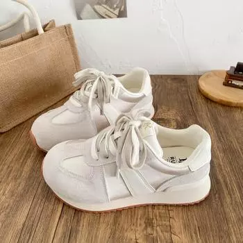 XY-A380 satin high-end soft-soled Forrest Gump shoes for women s 2025 spring new versatile and lightweight German training sports shoes 35 жёлтый