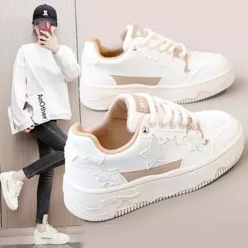 XY-A85 новая женская обувь на весну и осень, дышащая обувь в корейском стиле на увеличенной платформе, обувь для папы, повседневные туфли-лодочки, белые туфли 35