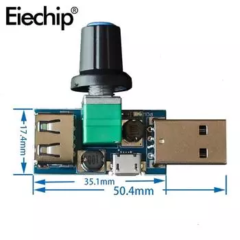 XY-FS DC 4V-12V 5W USB-вентилятор Бесступенчатый регулятор скорости USB-вентилятора Многоскоростной вспомогательный охлаждающий инструмент