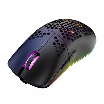 XYH80 Подсветка мыши Перезаряжаемая сотовая конструкция RGB-подсветка чёрный