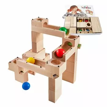 xyloba junior maxi Мраморная дорожка, которая воспроизводит звуки Родилась в Швейцарии Рекомендуется для детей от 3 лет и старше