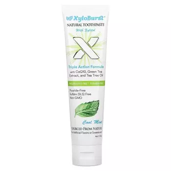 Xyloburst, зубная паста с ксилитом, освежающая мята, 4 унции (113 г)