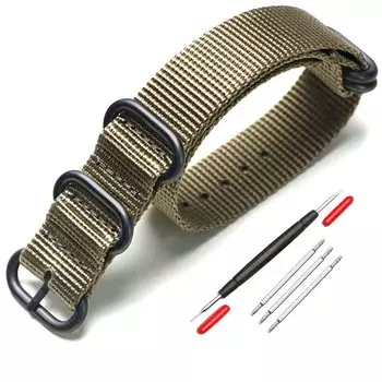 [XYTYJQ] for watch band NATO type watch strap watch band nylon replacement strap 18mm 20mm 22mm 24mm watch band premium nylon replacement belt
