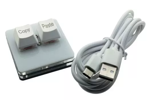 XYZA Copy Paste Специальная маленькая клавиатура Клавиатура с 2 кнопками для белого и Tiny Mac/iPad