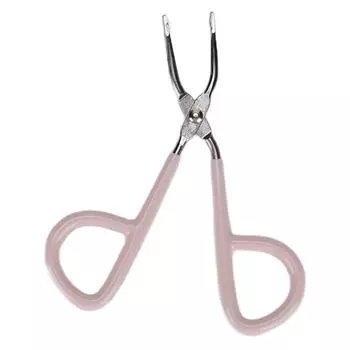 Y0309 Пинцет для бровей, зажим для удаления волос из нержавеющей стали с шлифовальной ручкой для бровей, бороды