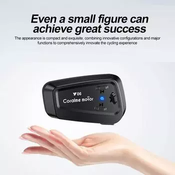 Y06 Мотоциклетный шлем Гарнитура Bluetooth 5.3 Мотоциклетная беспроводная гарнитура для разговора Водонепроницаемые наушники для мотоцикла