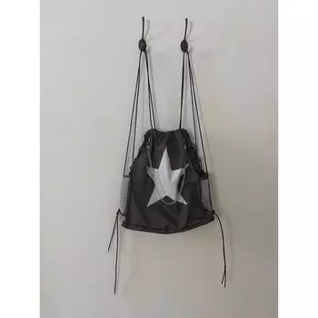 Y2g Sweet Cool Gyaru XINGX Bag Female Students Go out Stain-Resistant Pull-belt Backpack 2025 New All-Match Drawstring Bag Star drawbag