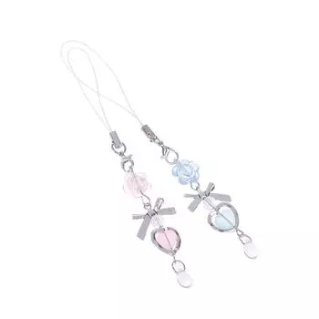 Y2K эстетическая цепочка для мобильного телефона милая ручная работа бисерный шнурок для телефона для девочек брелок для мобильного телефона подарки розовый