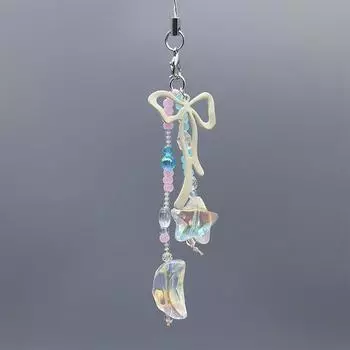 Y2K эстетический сотовый телефон брелок стильный звезда луна телефон шнурок брелок Ins стиль мобильный телефон цепочка кулон