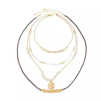 Y2K Boho Round Coin Tassel Pendant Choker Necklace for Women Collares Vintage Beads Chain Aesthetic Neck Jewelry Gift