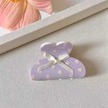 Y2k Bowknot Hair Claw Plastic Bow Shark Clip Fashion Cat Claw Clip Ladies Style B