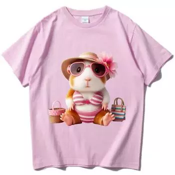 Y2k Capibara Valentine футболка Мужская женская одежда Минималистский мужской женский нейтральный повседневный графический кавайный топ XS чёрный