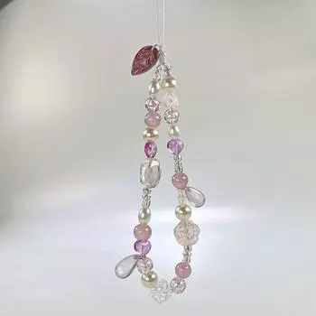 Y2K цветы телефон ремешок ручной работы бисерный телефон шнурок запястье ремешки для девочек сказочный мобильный телефон цепочка шарм