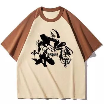 Y2k Cyber Manga Смешная футболка женская harajuku футболка женская комикс y2k уличная одежда S