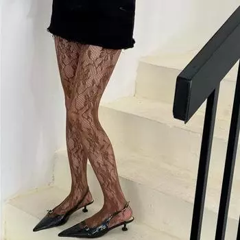 Y2k Девушки Колготки Чулки Женские Сексуальные Кружевные Сетчатые Чулки Колготки Нижнее Белье Женские Чулочно-носочные Изделия Женские Колготки Колготки One Size молочный белый