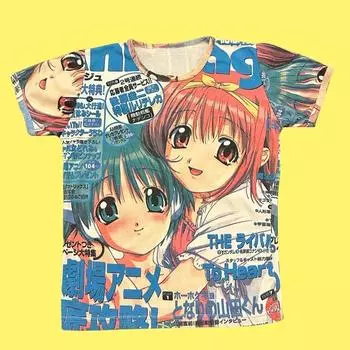 Y2K готическая эстетическая модель одежды 90-х годов винтажный топ для женщин S